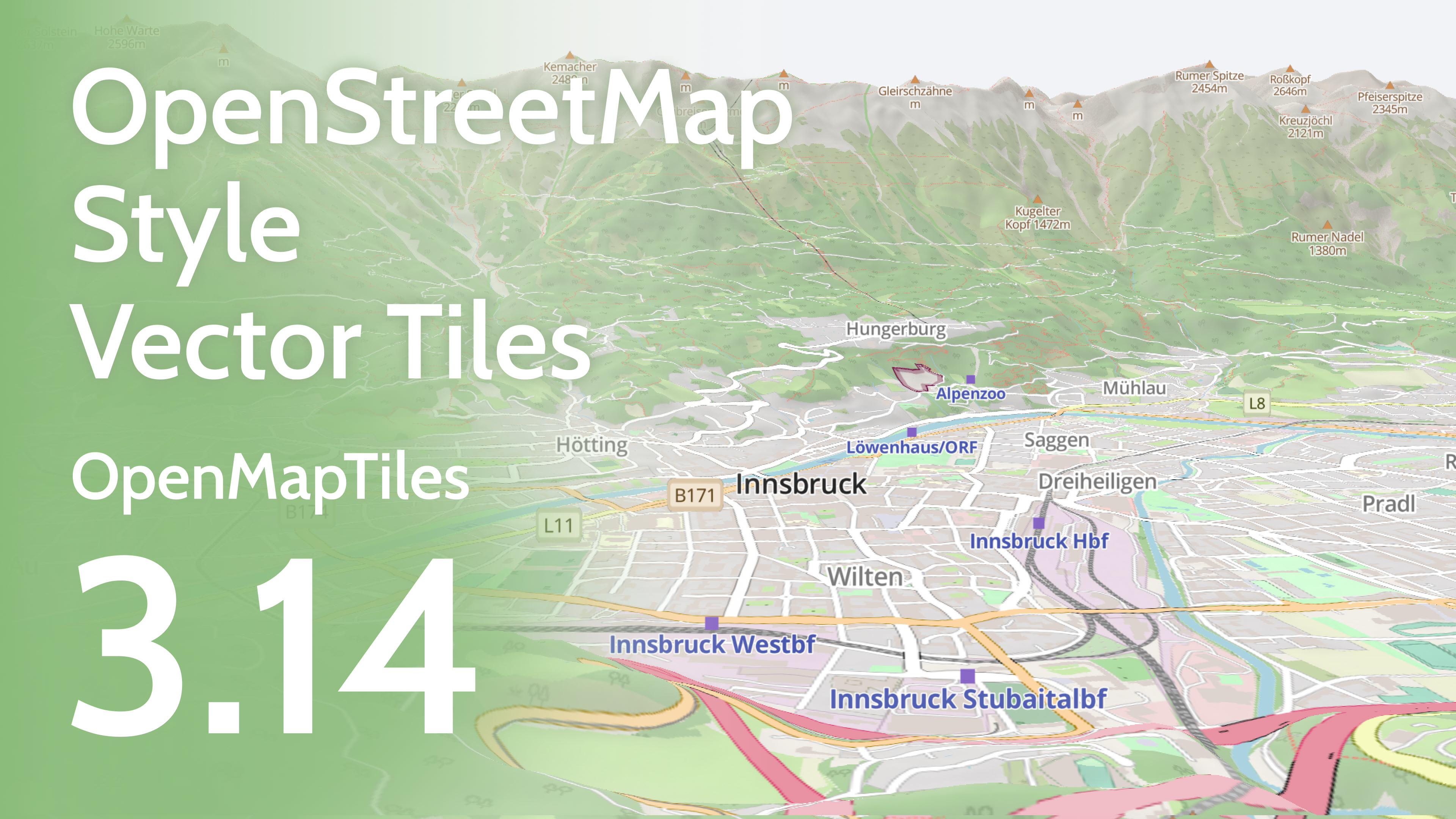 OpenMapTiles 3.14: 新しいOpenStreetMapスタイルで、すべてのフィーチャーイメージを表示します。